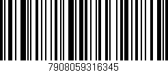 Código de barras (EAN, GTIN, SKU, ISBN): '7908059316345'