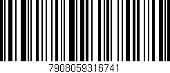 Código de barras (EAN, GTIN, SKU, ISBN): '7908059316741'
