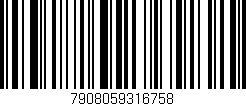 Código de barras (EAN, GTIN, SKU, ISBN): '7908059316758'
