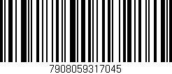 Código de barras (EAN, GTIN, SKU, ISBN): '7908059317045'