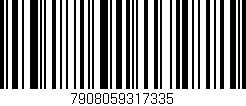Código de barras (EAN, GTIN, SKU, ISBN): '7908059317335'