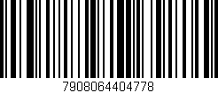 Código de barras (EAN, GTIN, SKU, ISBN): '7908064404778'