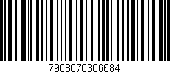 Código de barras (EAN, GTIN, SKU, ISBN): '7908070306684'
