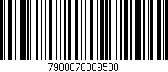 Código de barras (EAN, GTIN, SKU, ISBN): '7908070309500'