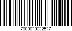 Código de barras (EAN, GTIN, SKU, ISBN): '7908070332577'