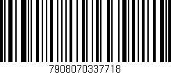Código de barras (EAN, GTIN, SKU, ISBN): '7908070337718'