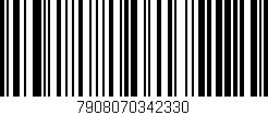 Código de barras (EAN, GTIN, SKU, ISBN): '7908070342330'