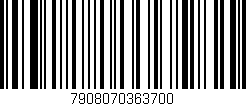 Código de barras (EAN, GTIN, SKU, ISBN): '7908070363700'