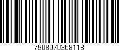 Código de barras (EAN, GTIN, SKU, ISBN): '7908070368118'
