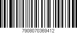 Código de barras (EAN, GTIN, SKU, ISBN): '7908070369412'