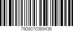 Código de barras (EAN, GTIN, SKU, ISBN): '7908070369436'