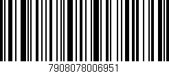 Código de barras (EAN, GTIN, SKU, ISBN): '7908078006951'
