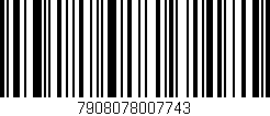 Código de barras (EAN, GTIN, SKU, ISBN): '7908078007743'