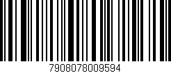 Código de barras (EAN, GTIN, SKU, ISBN): '7908078009594'