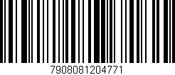 Código de barras (EAN, GTIN, SKU, ISBN): '7908081204771'