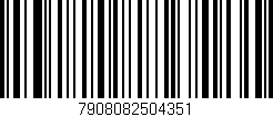 Código de barras (EAN, GTIN, SKU, ISBN): '7908082504351'