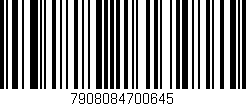 Código de barras (EAN, GTIN, SKU, ISBN): '7908084700645'