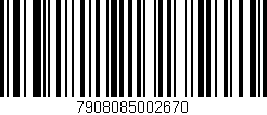 Código de barras (EAN, GTIN, SKU, ISBN): '7908085002670'