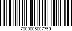 Código de barras (EAN, GTIN, SKU, ISBN): '7908085007750'