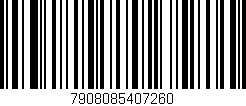 Código de barras (EAN, GTIN, SKU, ISBN): '7908085407260'