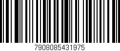 Código de barras (EAN, GTIN, SKU, ISBN): '7908085431975'