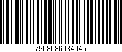 Código de barras (EAN, GTIN, SKU, ISBN): '7908086034045'