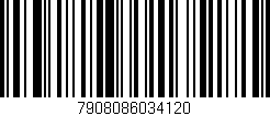 Código de barras (EAN, GTIN, SKU, ISBN): '7908086034120'