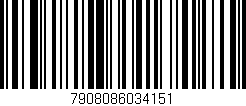 Código de barras (EAN, GTIN, SKU, ISBN): '7908086034151'