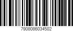 Código de barras (EAN, GTIN, SKU, ISBN): '7908086034502'