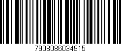 Código de barras (EAN, GTIN, SKU, ISBN): '7908086034915'