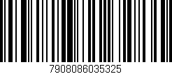 Código de barras (EAN, GTIN, SKU, ISBN): '7908086035325'