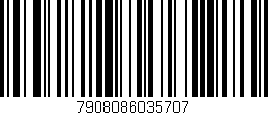 Código de barras (EAN, GTIN, SKU, ISBN): '7908086035707'