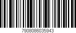 Código de barras (EAN, GTIN, SKU, ISBN): '7908086035943'
