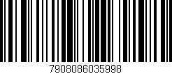 Código de barras (EAN, GTIN, SKU, ISBN): '7908086035998'