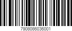 Código de barras (EAN, GTIN, SKU, ISBN): '7908086036001'