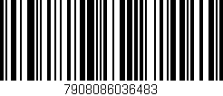 Código de barras (EAN, GTIN, SKU, ISBN): '7908086036483'