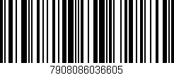 Código de barras (EAN, GTIN, SKU, ISBN): '7908086036605'