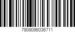 Código de barras (EAN, GTIN, SKU, ISBN): '7908086036711'