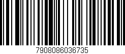 Código de barras (EAN, GTIN, SKU, ISBN): '7908086036735'