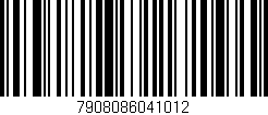 Código de barras (EAN, GTIN, SKU, ISBN): '7908086041012'