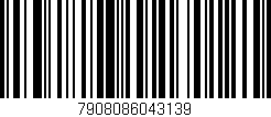 Código de barras (EAN, GTIN, SKU, ISBN): '7908086043139'