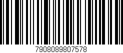 Código de barras (EAN, GTIN, SKU, ISBN): '7908089807578'