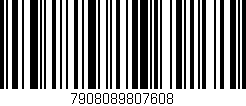 Código de barras (EAN, GTIN, SKU, ISBN): '7908089807608'