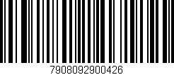 Código de barras (EAN, GTIN, SKU, ISBN): '7908092900426'