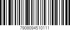 Código de barras (EAN, GTIN, SKU, ISBN): '7908094510111'