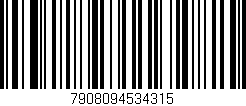 Código de barras (EAN, GTIN, SKU, ISBN): '7908094534315'