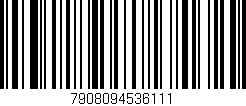 Código de barras (EAN, GTIN, SKU, ISBN): '7908094536111'