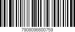Código de barras (EAN, GTIN, SKU, ISBN): '7908096600759'