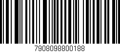 Código de barras (EAN, GTIN, SKU, ISBN): '7908098800188'
