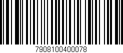 Código de barras (EAN, GTIN, SKU, ISBN): '7908100400078'